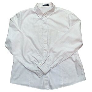 Vintage Burberry London Sz  48 women’s  Button Down Shirt  Faint Check Pattern